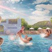 balneario. Photographic Composition project by Juan Carlos Ante - 05.24.2020