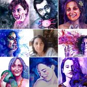 Retrato en acuarela. Un proyecto de Pintura a la acuarela de Rosana Rossi Artista - 24.05.2020