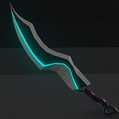 Espada LowPoly. 3D Modeling, 3D Design, and Game Design project by Alejandro Alvarado Loria - 05.24.2020