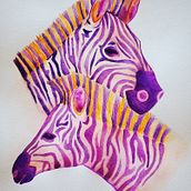 My project in Experimental Watercolour Techniques for Beginners course. Traditional illustration project by Naomi Rubenchik - 05.24.2020