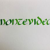 Mi Proyecto del curso: Caligrafía uncial para principiantes. Calligraph project by Gabriel Calderon - 05.24.2020