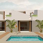 Mi Proyecto del curso: Representación gráfica de proyectos arquitectónicos. 3D, Architecture, and Collage project by Juliana Ocaña - 05.24.2020