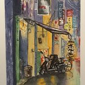 Noche Tokio Ein Projekt aus dem Bereich Aquarellmalerei von santiagofalcone - 24.05.2020