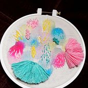 Un fluir mágico: Técnicas básicas de bordado y acuarela. Embroider, Creativit, and Watercolor Painting project by Daniela Martínez Castillo - 05.24.2020