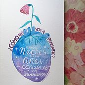 Caligrafía con pinceles de agua: Canción "Desamarte" de Elsa y Elmar. Fine Arts, Calligraph, Traditional illustration, and Watercolor Painting project by Laura Cardona - 05.24.2020