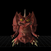 Dragon juguete godzila 3D . Een project van 3D y  3D-modellering van Sergio Arvizu Blanco - 24.05.2020
