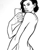 Selfie. Drawing, and Traditional illustration project by emmanuel_molia - 05.25.2020