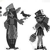 Mi Proyecto del curso: Fábrica de personajes ilustrados "Brujas mágicas del bosque". Un projet de Illustration traditionnelle de Leilani Martínez - 28.05.2020
