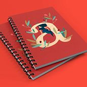 "A" Notebook . Desain Editorial & Ilustrasi tradisional proyek oleh heymoonstudio - 05.25.2020