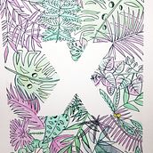 Letras y plantas. Botanical Illustration project by Gretel Castillo - 05.25.2020