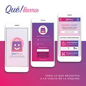 App Qué! Barrio. App Development, Product Design, and Graphic Design project by Isabel Garrido - 05.25.2020