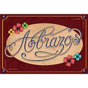 Mi Proyecto del curso: Los secretos dorados del lettering. Diseño de Postal "Abrazos". . Lettering project by Pato - 05.25.2020