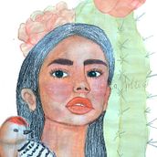 Mi Proyecto del curso: Retrato ilustrado en acuarela. Fine Arts, Creativit, Artistic Drawing, Portrait Drawing, and Realistic Drawing project by Paola Elizabeth Soltero García - 05.25.2020