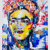 FRIDA KAHLO. Painting, Acr, and lic Painting project by Pilar Y Atienza - 05.26.2013