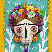 Catrina de Primavera. Traditional illustration project by Angélica Balderrama Villegas - 05.26.2020