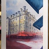 Mi Proyecto Final del curso: Dibujo arquitectónico con acuarela y tinta. Un proyecto de Ilustración arquitectónica de Bubby Crosby Rangel - 26.05.2020