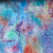 Mi galaxia pastel. Watercolor Painting project by Eloisa Najam - 04.15.2020