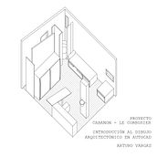 Cabanon - Le Corbusier | Proyecto Arturo Vargas - Introducción al dibujo arquitectónico en AutoCAD. Un progetto di Architettura di Arturo Vargas - 01.06.2020