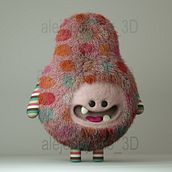 Peludos. 3D, and 3D Modeling project by Alejandro Duarte - 05.27.2020