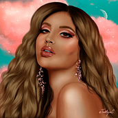 Alina Baraz. Digital Painting project by Teo Mejia - 05.27.2020