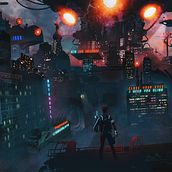 Mi Proyecto del curso: Iniciación al concept art: diseñando el futuro de mi ciudad San Salvador  . Artă conceptuală de Rodrigo Castro - 05.28.2020
