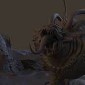 Mi Proyecto del curso: Escultura digital de criaturas fantásticas con ZBrush. Un projet de 3D, Modélisation 3D , et Conception de personnages 3D de eduardo molina - 29.05.2020