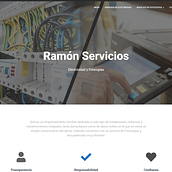 Pagina Web en WordPress para Ramon Servicios, servicios de Electricidad e Impresión.. Un proyecto de Programación, Desarrollo Web y Diseño Web de walter montenegro - 02.05.2020