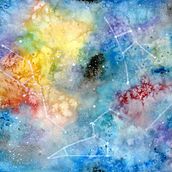 Mi Proyecto del curso: Técnicas modernas de acuarela . Ilustrație tradițională de irinafatima - 06.01.2020