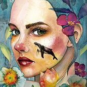 Mi Proyecto del curso: Retrato ilustrado en acuarela. Un proyecto de Ilustración tradicional de Joy Huerta - 29.05.2020