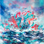Océano . Un progetto di Arte concettuale, Design, Graphic design, Illustrazione tradizionale e Illustrazione digitale di Marisol Franco Mendoza - 26.05.2020