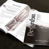 Editorial - "Desorden" revista de trastornos mentales . Editorial Design, Graphic Design, T, pograph, Design, Traditional illustration, T, and pograph project by Gaston Meza - 05.29.2020