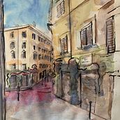 My project in Architectural Sketching with Watercolor and Ink course. Desenho artístico projeto de laura_menegotto - 29.05.2020