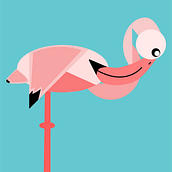 Flamingo. 2D Animation project by Adriana Cappella - 05.29.2020
