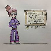 Mi Proyecto del curso: Introducción a la creación de personajes estilo cartoon. Un proyecto de Diseño de personajes de Alessandra Ponce Gabriel - 29.05.2020