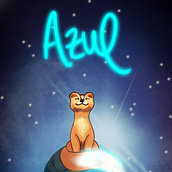 Azul: Un pequeño héroe . Un proyecto de 3D, Diseño e Ilustración tradicional de María Paula Cabrera Santos - 29.05.2020