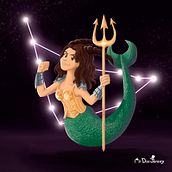 Chica Capricornio: Pintura digital de personajes: ilustra con luz y color. Drawing, and Traditional illustration project by Jeremías Vilches Gajardo - 05.30.2020