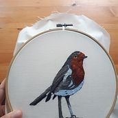 Mi Proyecto del curso: Pintar con hilo: técnicas de ilustración textil. Un proyecto de Bordado de ccauqui - 30.05.2020