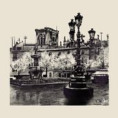 Plaza de Bib-Rambla. Architectural Illustration project by Alba Reche Martínez - 05.30.2020