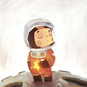 Alma la Astronauta. (Proyecto del curso: Técnicas narrativas para libros infantiles). Editorial Design, Traditional illustration, and Children's Illustration project by jesica_iturria - 05.30.2020