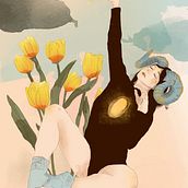 Mi Proyecto del curso: Técnicas de ilustración con acuarela digital. Traditional illustration, Digital Illustration, Watercolor Painting, Portrait Drawing, and Digital Drawing project by Valentina Orejuela - 08.14.2020