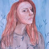 Mi Proyecto del curso: Retrato artístico en acuarela. Artistic Drawing, and Watercolor Painting project by María Eugenia Piccini - 05.31.2020