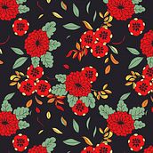 Ilustración textil, patterm design.. Un proyecto de Diseño de moda, Diseño gráfico y Pattern Design de Almudena López - 31.05.2020