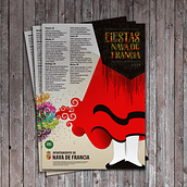 Cartel Fiestas Nava de Francia 2019. Poster Design, and Graphic Design project by Juan José Díaz Len - 05.31.2020