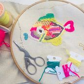 Mi Proyecto del curso: Técnicas de bordado: ilustrando con hilo y aguja. Embroider project by Graciela Dal Lago - 05.31.2020