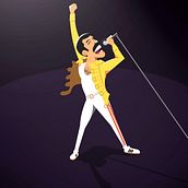 Freddie Mercury Ein Projekt aus dem Bereich Traditionelle Illustration von Alberto Camacho Gordaliza - 31.05.2020