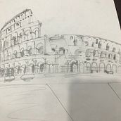 My project colosseum . Een project van  Architecturale illustratie van Shruti Gupta - 31.05.2020