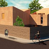 Mi Proyecto del curso: Representación gráfica de proyectos arquitectónicos. Architecture, 3D Design, and Photo Retouching project by Ana Marquez - 05.31.2020
