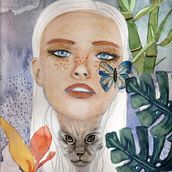 Mi Proyecto del curso: Retrato ilustrado en acuarela. Un proyecto de Pintura a la acuarela de Patricia Lorenzo - 31.05.2020