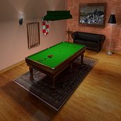 Salón de billar. Un proyecto de Modelado 3D de ansel - 01.06.2020