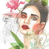 Mi Proyecto del curso: Retrato ilustrado en acuarela. Un proyecto de Bellas Artes de caroboza - 01.06.2020
